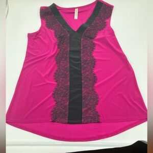 Women’s V neck sleeveless blouse